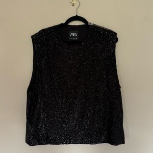 Zara sequin top